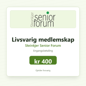 Livsvarig medlemskap i Steinkjer Senior Forum